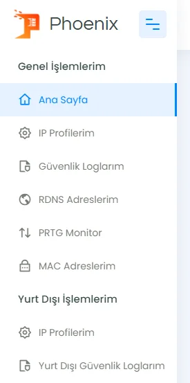 DDoS Log ve Kontrol Panel